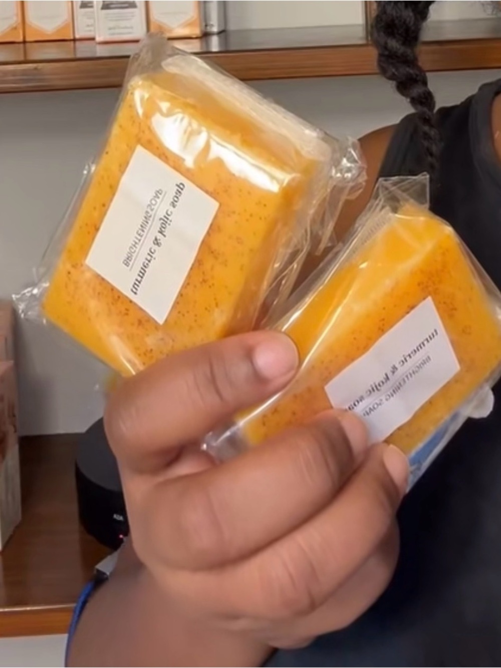 4 Soap Handmade Orange Exfoliating Soap Bars - 4Pack